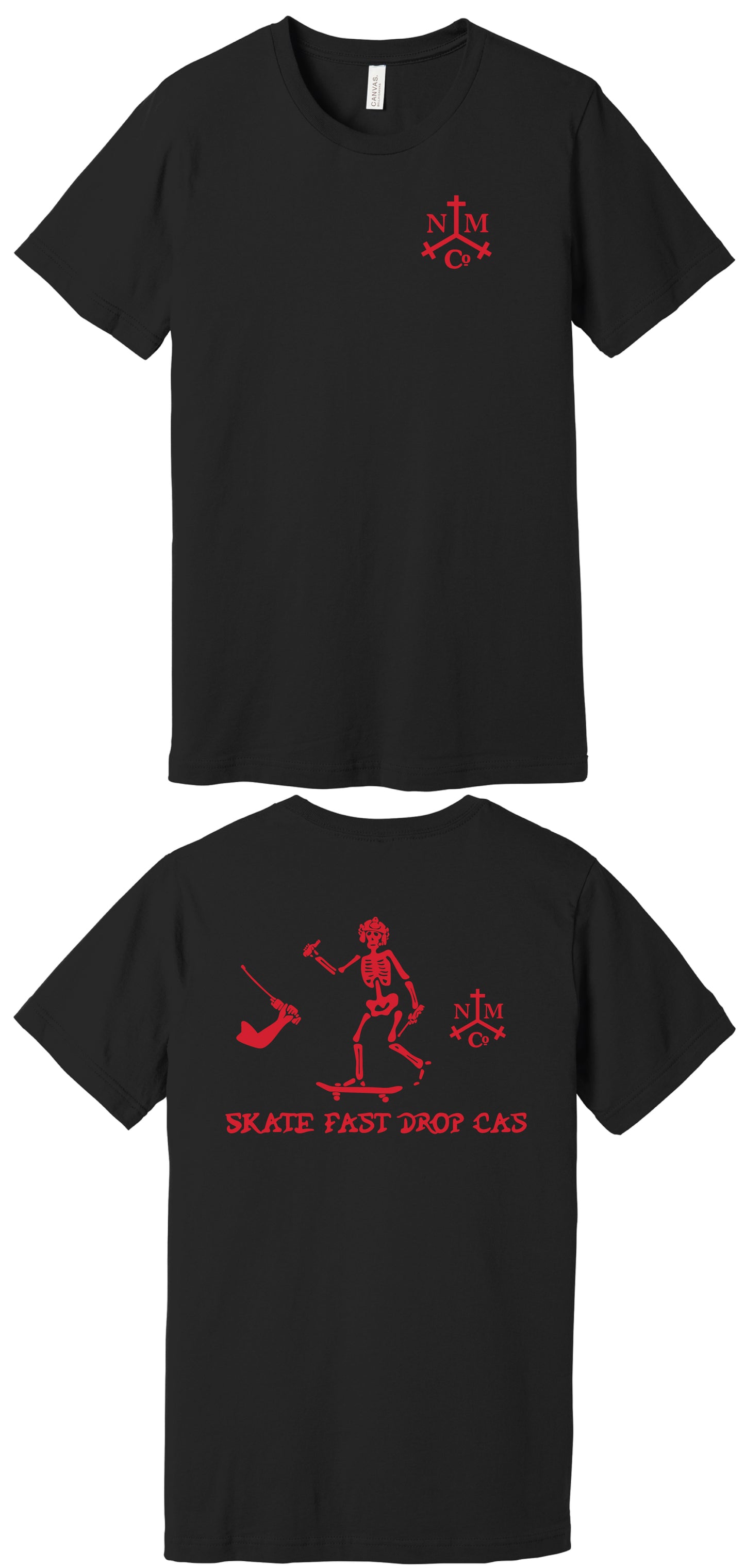 SKATE FAST DROP CAS Tee