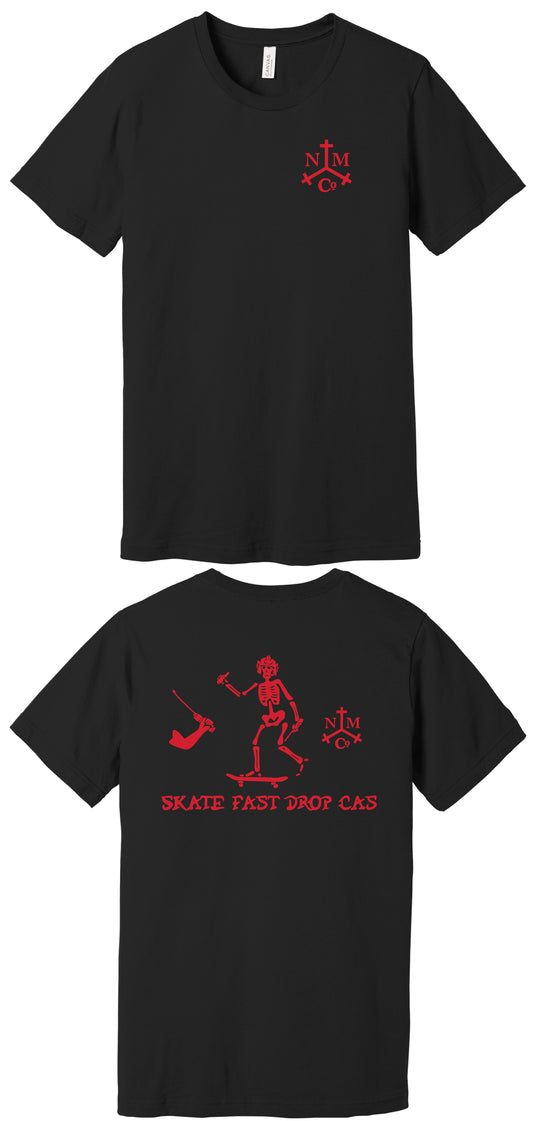 SKATE FAST DROP CAS Tee